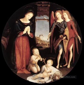 ピエロ ディ コジモ Painting - 幼子キリストの礼拝 ルネサンス ピエロ ディ コジモ